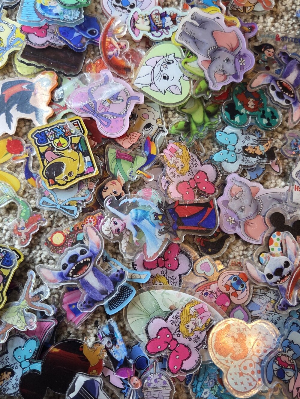 Disney Mix 4cm Acrylics For Diy-50pcs